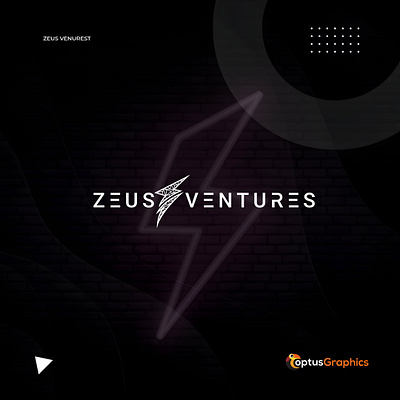 Zeus Ventures Company Logo visual identity.