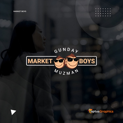 Market Boys Company Logo visual identity.