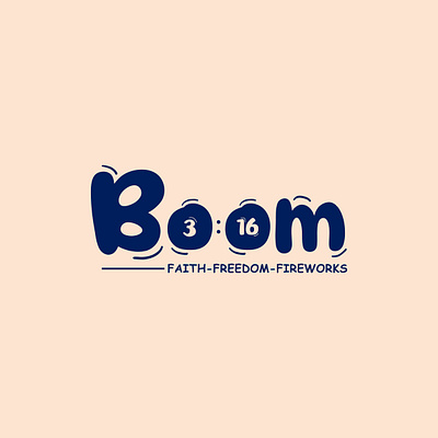 Logo design for Boom 3:16 firework company branding design graphic design illustration logo logo design typography ux vector