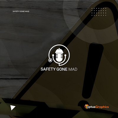 Safety Gone Mad Company Logo visual identity.