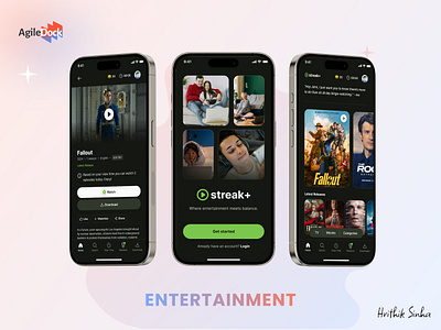 UI/UX Design for the Entertainment App app design entertaintment app design ui ui design ui ux design ux ux design