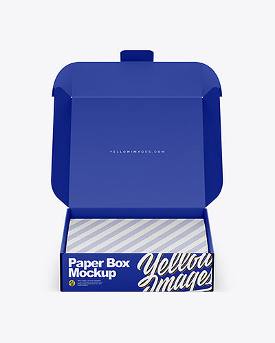 Free Download PSD Opened Paper Box Mockup free mockup template mockup designs
