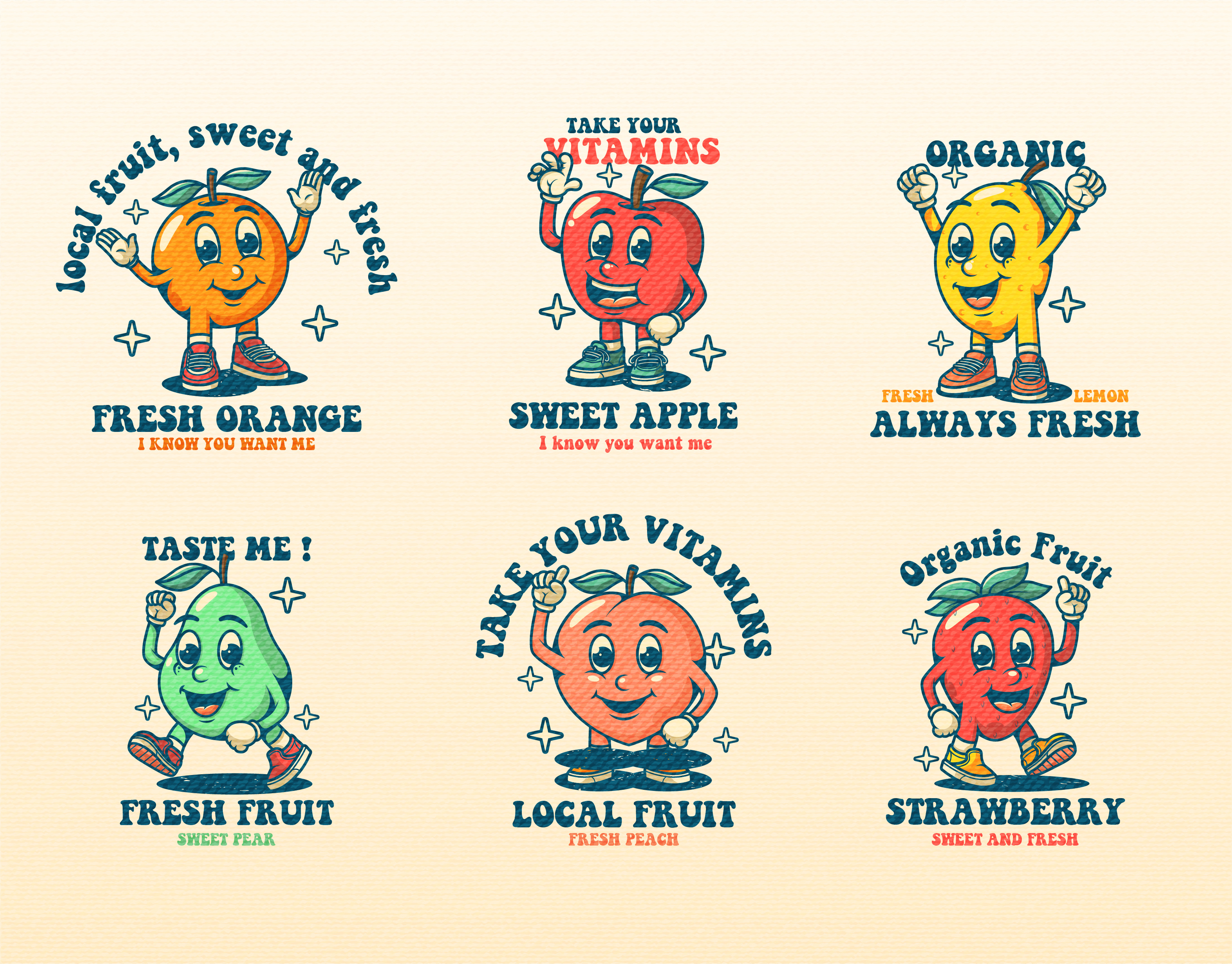 Example of Retro Cartoon Characters