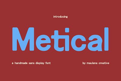 Metical Handmade Sans Display Font animation branding font fonts graphic design logo nostalgic sans font