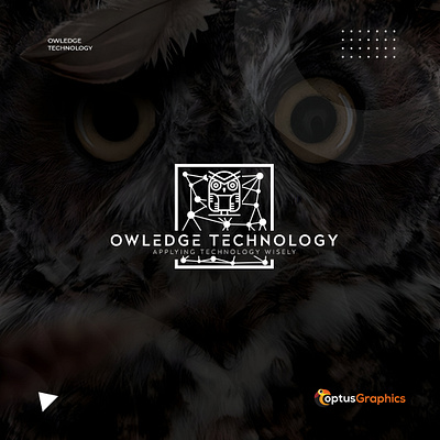 Owledge Technology Tech Company Logo visual identity.