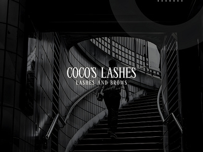 Coco's Lashes Company Logo visual identity.