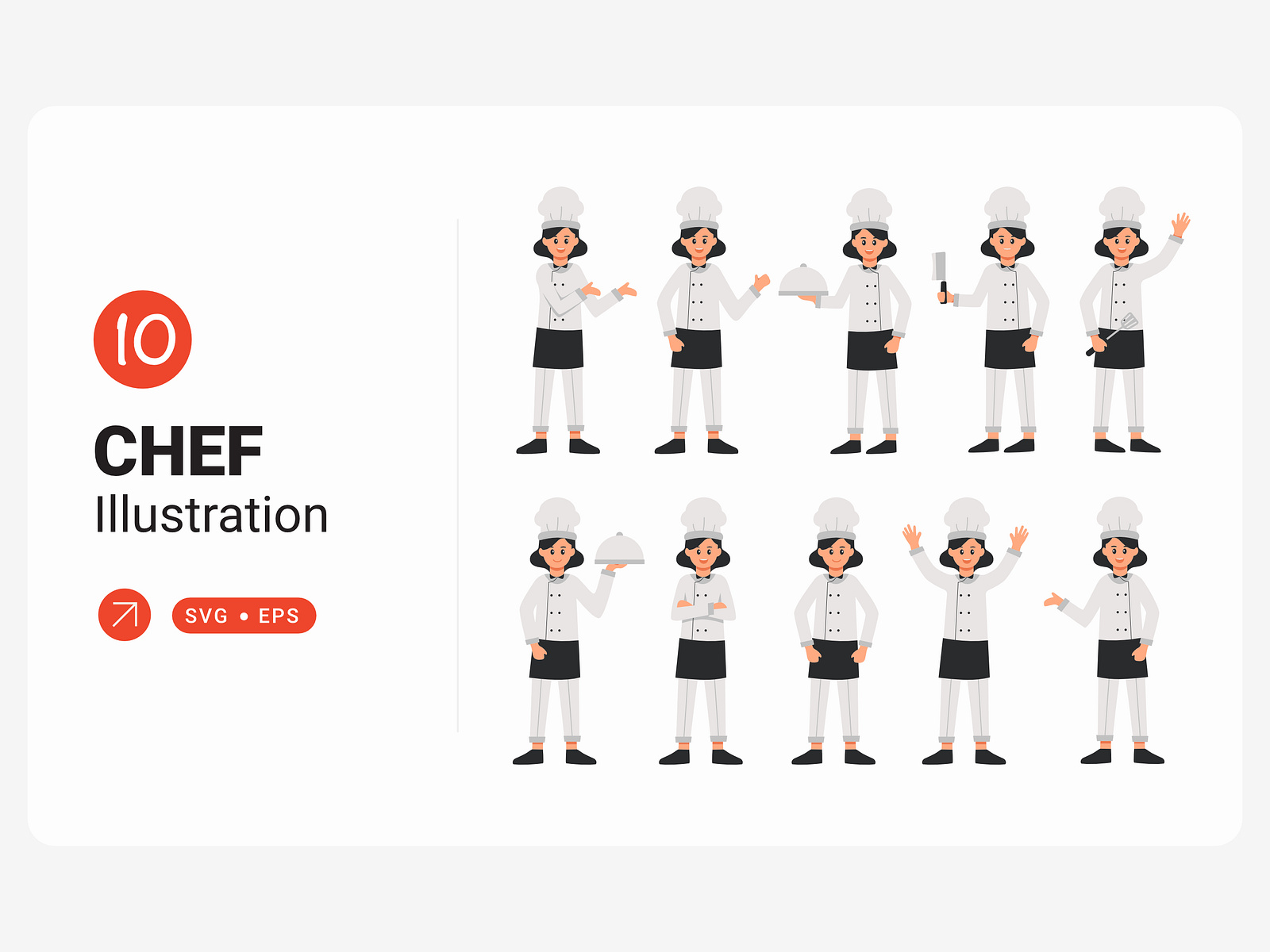 Chef Character Illustration Collection by Panacreative Studio on Dribbble