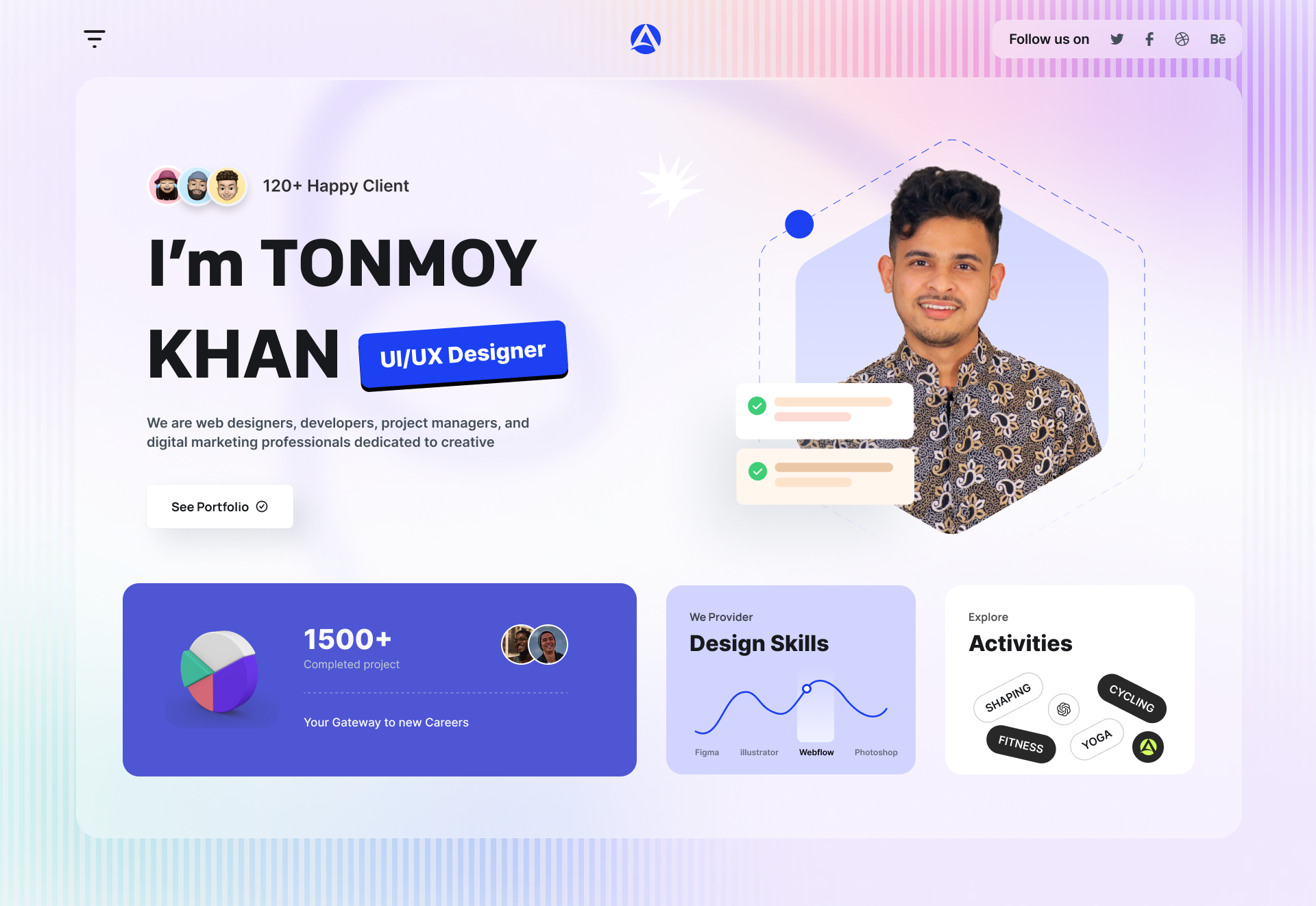 Example of Personal Portfolio Landing Page