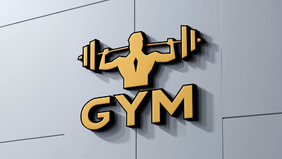 GYM logo icon design tutorial