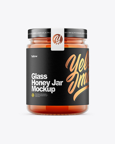 Free Download PSD Honey Jar Mockup branding mockup free mockup template mockup designs