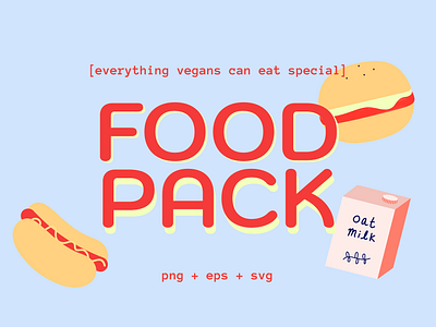 Food Pack clipart graphic design illustration sticker vector