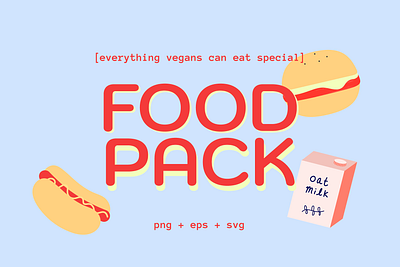 Food Pack clipart graphic design illustration sticker vector
