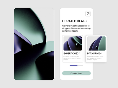 Premium fintech app cards - UI design 3d graphic design ui ux