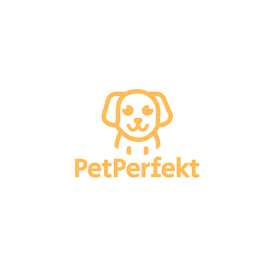 PetPerfekt - Logo, Letter Logo, Design, Brand Logo, Logomark animal branding company logo custom logo design drawn logo graphic graphic design logo logo design logos orange logo pet vector