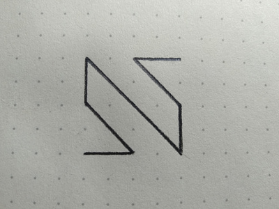 Abstract Letter N Logo Sketch abstract branding design idea ideas inspiration letter logo logo design logo designer logodesign logomark logos mark minimal minimalist modern simple sketches typography