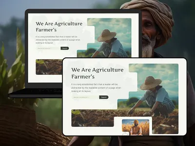 Agriculture Landing Page ui