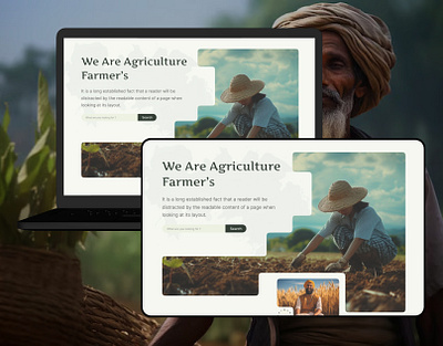 Agriculture Landing Page ui