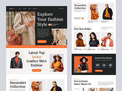 Fashion Brand Website Design design design uiux droip template fashion brand website figma design figma template framer template oripio ux designer webflow template website design