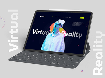 Immersive Virtual Reality Services Web Design apple vision ar augmented reality design futuristic homepage landing page design reality ui uidesign uiux ux virtualreality vision pro vr web website