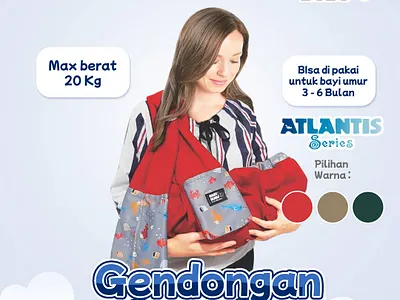 Baby Carrier Post graphic design