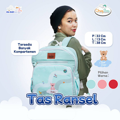 Baby Bag Product graphic design