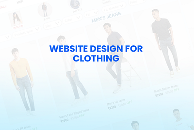 Clothing Brand Website Design branding graphic design logo ui visual design web website design