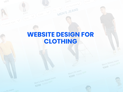 Clothing Brand Website Design branding graphic design logo ui visual design web website design