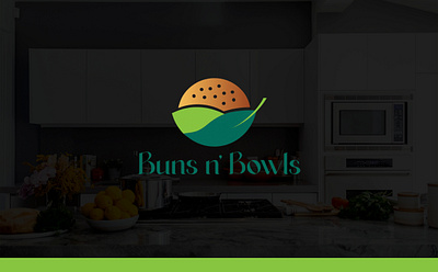 BUNS N' BOWLS | BRAND IDENTITY AND LOGO DESIGN buns n bowls cloud kitchen cooking healthy food modern logo design
