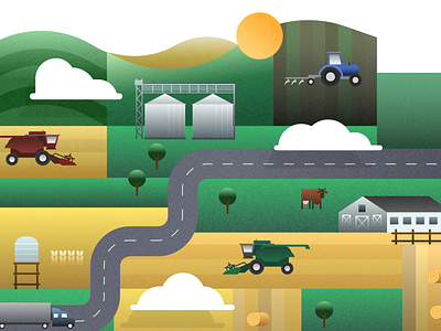 Illustrations for the agricultural industry agriculture agro design graphic design illustration investments land vector