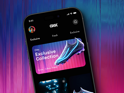 CDISC: Your Revolutionary Shoe Experience cleatsstyle customshoes cyberpunk darkui fashiontech future nike nikeairmags onlineshoeshopping shoeapp shoeappui shoedesign shoeui sneakerapp sneakertech techinnovation