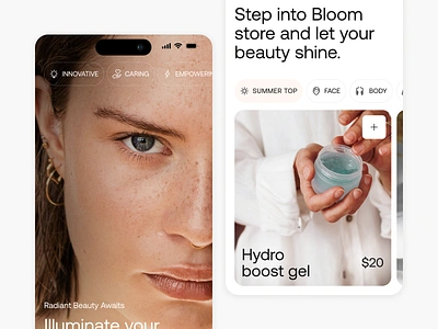 Beauty store app app design app ui beauty app beauty app ui beauty store app beauty store ui scincare app ui