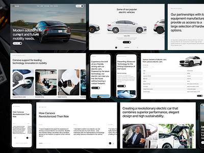 Electric Cars Website automotive car clean company design electric cars future industry landing page minimalist model modern product design simple technology ui vehicle visual web web design