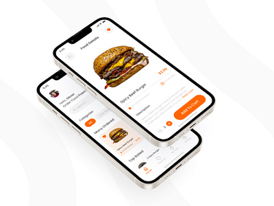 Foodys - Food Delivery Mobile App app delivery elegant food freelance graphic design mobile mobile app modern online popular project recomended simple trend ui ux vector web