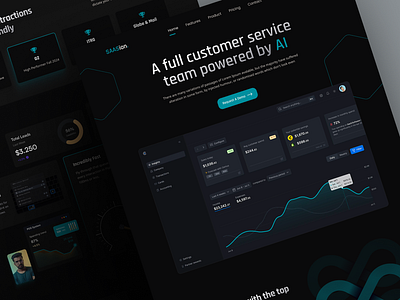 SAASion - Saas Landing Page landing page saas ui ui ux web design