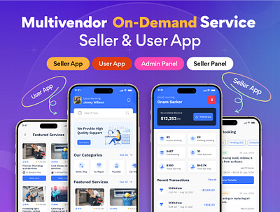 On-Demand Handyman Multivendor Service APP service marketplace user app
