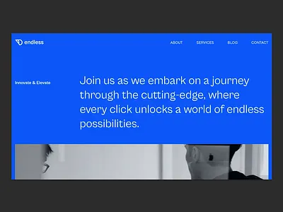 Endless Tech website clean desktop endless figma freelancer layout minimalism mobile responsive tech technology type ui ui designer ui desing ux