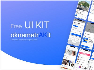 OknemetraKit - Free UI Kit component free kit mobile system template ui uikit