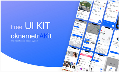 OknemetraKit - Free UI Kit component free kit mobile system template ui uikit