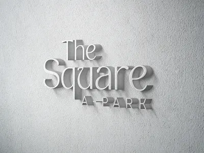The Square Logo branding concrete kuala lumpur logo logo design logo design malaysia logo designer logo designer kl logo malaysia logomark logotype malaysia park signage square thesquare wall logo wall signage