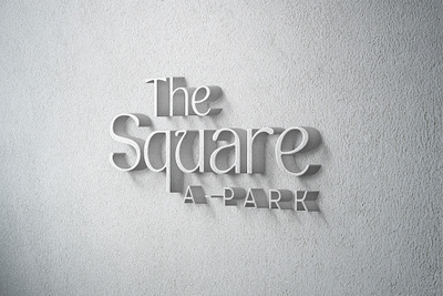 The Square Logo branding concrete kuala lumpur logo logo design logo design malaysia logo designer logo designer kl logo malaysia logomark logotype malaysia park signage square thesquare wall logo wall signage