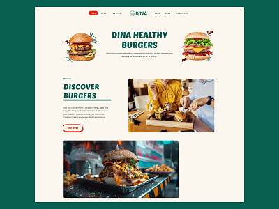 Dina - Burger Website Design burger burger truck burger website elegant food food menu food theme food truck menu reservation restaurant menu restaurant theme restaurant wordpress street food theme wordpress