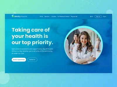 Medical Website landing page UI UX user interface design. cleanui creativeprocess designcommunity designinspiration designshowcase doctor dribbble healthcare hospital medical moderndesign redesign uidesign userexperience uxdesign visualdesign webdesign webredesign website websiteui