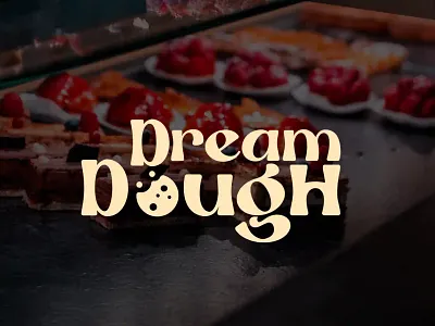 DREAM DOUGH | BRANDING AND LOGO DESIGN bakery birthday cake dream dough modern logo design