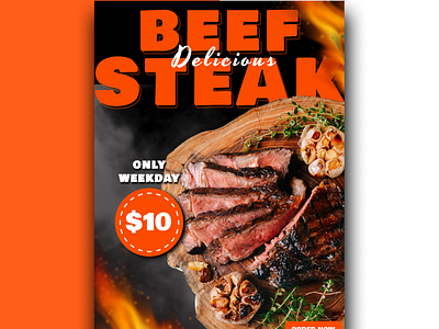 Beef Steak Design banner beef branding design designer figma flyer food foodie graphic design illustration menu design steak vector