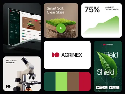 Case Study: Agrinex Branding, Farming Platform & Website agro animation application website brand identity branding design farming hero illustration identity interface logo motion graphics ui user experience user interface ux ux design web design website website design