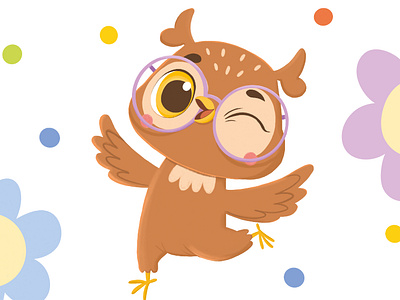 Mascot. Character design. Owl owl