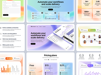 SaaS Automation Workflows Startup Web Design ai automation design framer pricing plans saas saas design saas ui software startup tech startup ui design uxui web web design web page webflow webpage website workflow