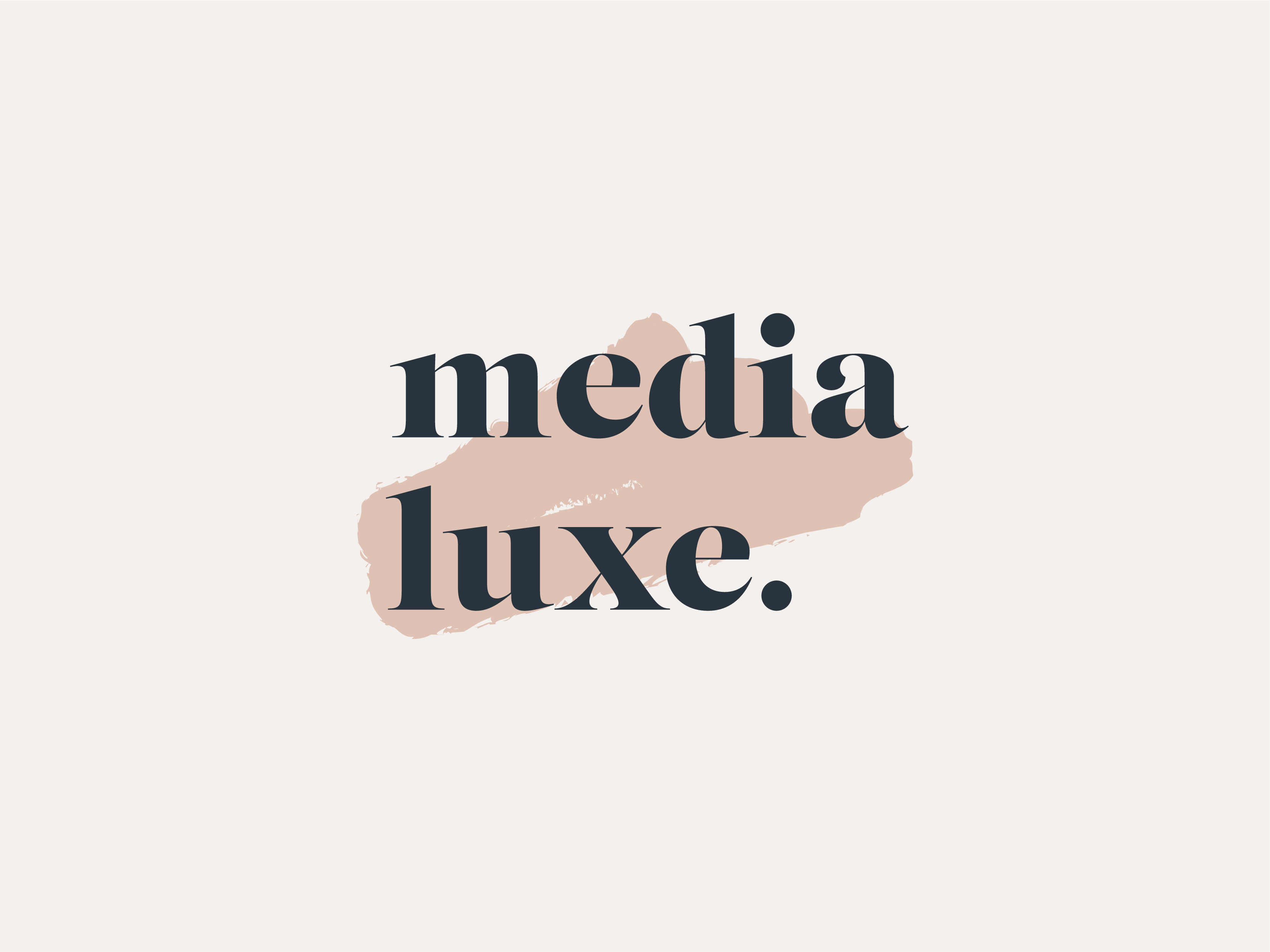 Media Luxe Visual Identity branding visual identity