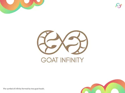 Goat Infinity Logo animal brand design brand designer formula goat horn infinite infinity lamb logo design logo designer logo for sale logo idea logo inspiration logomark logotype mathematic symbol wildlife zzoe iggi