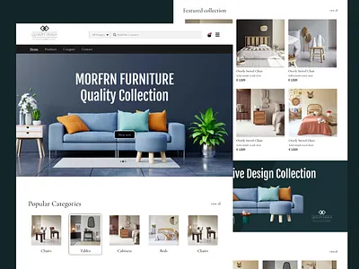 Re-design - Furniture Landing Page ecommerce furniture homedecor homepage landing page redesign ui design ui ux ui ux designer web design web designer webdesign website designer website ui website ui ux